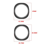Halbverdecktes, hohles PC-Uhrengehäuse mit einreihigem Diamantmuster, passend für Samsung Galaxy Watch 8 (44 mm) und Samsung Galaxy Watch 8 (40 mm).
