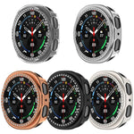 Halbverdecktes, hohles PC-Uhrengehäuse mit einreihigem Diamantmuster, passend für Samsung Galaxy Watch 8 (44 mm) und Samsung Galaxy Watch 8 (40 mm).