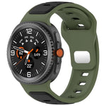 Zweifarbiges Silikonarmband mit umgekehrter Schnalle, für Samsung Galaxy Watch8 / Watch8 Classic