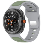 Zweifarbiges Silikonarmband mit umgekehrter Schnalle, für Samsung Galaxy Watch8 / Watch8 Classic