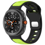 Zweifarbiges Silikonarmband mit umgekehrter Schnalle, für Samsung Galaxy Watch8 / Watch8 Classic