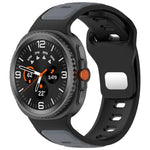 Zweifarbiges Silikonarmband mit umgekehrter Schnalle, für Samsung Galaxy Watch8 / Watch8 Classic