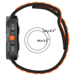 Zweifarbiges Silikonarmband mit umgekehrter Schnalle, für Samsung Galaxy Watch8 / Watch8 Classic