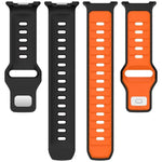 Zweifarbiges Silikonarmband mit umgekehrter Schnalle, für Samsung Galaxy Watch8 / Watch8 Classic