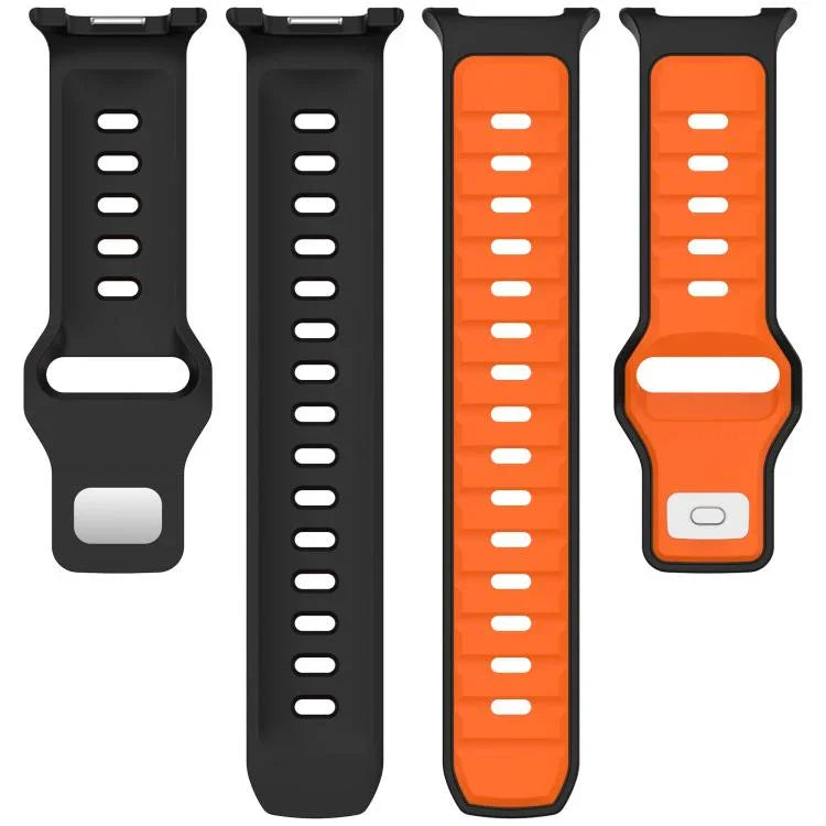 Zweifarbiges Silikonarmband mit umgekehrter Schnalle, für Samsung Galaxy Watch8 / Watch8 Classic