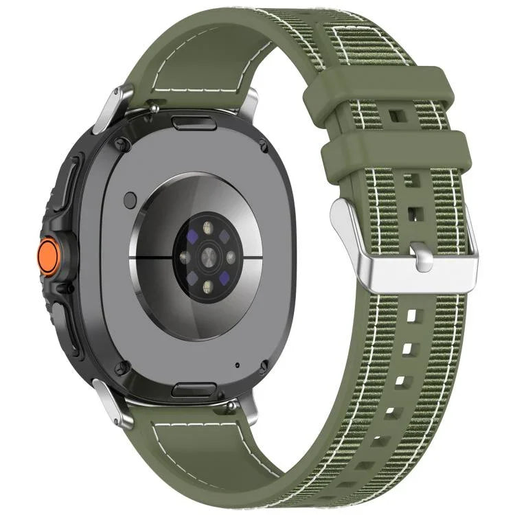 Hybrid-Nylon-Silikon-Uhrenarmband, für Samsung Galaxy Watch8 / Watch8 Classic