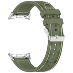 Hybrid-Nylon-Silikon-Uhrenarmband, für Samsung Galaxy Watch8 / Watch8 Classic