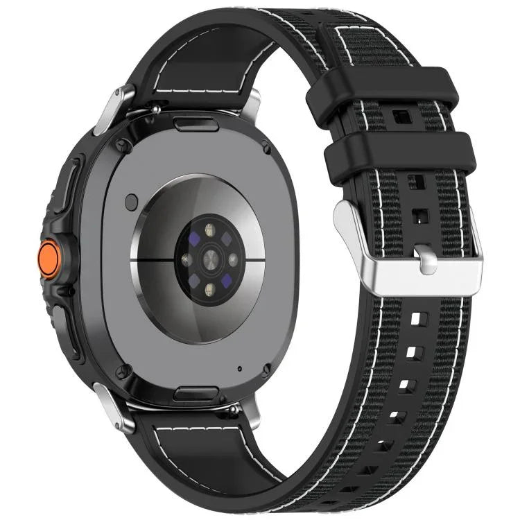 Hybrid-Nylon-Silikon-Uhrenarmband, für Samsung Galaxy Watch8 / Watch8 Classic