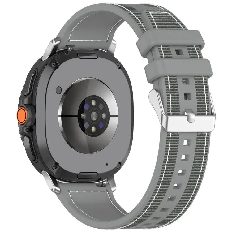 Hybrid-Nylon-Silikon-Uhrenarmband, für Samsung Galaxy Watch8 / Watch8 Classic