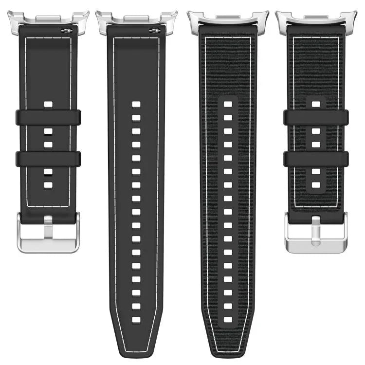 Hybrid-Nylon-Silikon-Uhrenarmband, für Samsung Galaxy Watch8 / Watch8 Classic