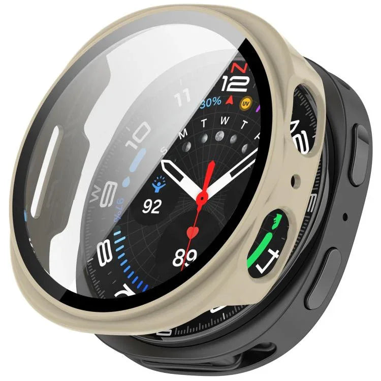 Tempered Film Integrated PC Watch Cover, For Samsung Galaxy Watch8 Classic 46mm, For Samsung Galaxy Watch 8 44mm, For Samsung Galaxy Watch 8 40mm