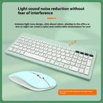 2858+030 Wiederaufladbares kabelloses Bluetooth-Tastatur-Maus-Set mit 800/1200/1600 DPI