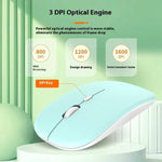 2858+030 Wiederaufladbares kabelloses Bluetooth-Tastatur-Maus-Set mit 800/1200/1600 DPI