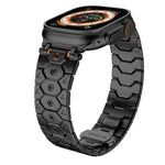 Achteckige Edelstahl-Uhr, für Apple Watch 46 mm / 49 mm / 45 mm / 44 mm