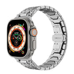 Achteckige Edelstahl-Uhr, für Apple Watch 46 mm / 49 mm / 45 mm / 44 mm