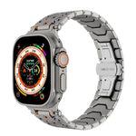 Achteckige Edelstahl-Uhr, für Apple Watch 46 mm / 49 mm / 45 mm / 44 mm