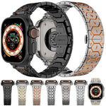 Achteckige Edelstahl-Uhr, für Apple Watch 46 mm / 49 mm / 45 mm / 44 mm