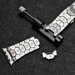 Achteckige Edelstahl-Uhr, für Apple Watch 46 mm / 49 mm / 45 mm / 44 mm