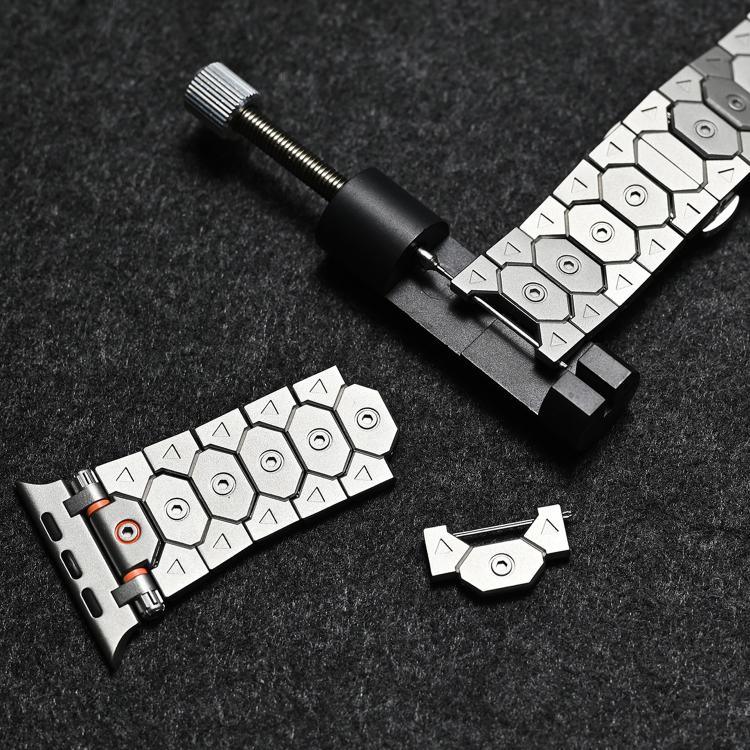Achteckige Edelstahl-Uhr, für Apple Watch 46 mm / 49 mm / 45 mm / 44 mm