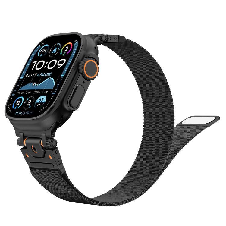 Magnetisches Milanaise-Armband aus Stahl, für Apple Watch 46 mm / 49 mm / 45 mm / 44 mm