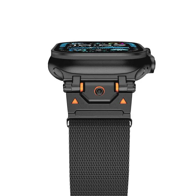Magnetisches Milanaise-Armband aus Stahl, für Apple Watch 46 mm / 49 mm / 45 mm / 44 mm