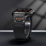 Magnetisches Milanaise-Armband aus Stahl, für Apple Watch 46 mm / 49 mm / 45 mm / 44 mm