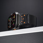 Magnetisches Milanaise-Armband aus Stahl, für Apple Watch 46 mm / 49 mm / 45 mm / 44 mm