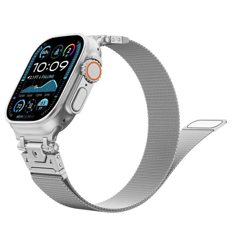 Magnetisches Milanaise-Armband aus Stahl, für Apple Watch 46 mm / 49 mm / 45 mm / 44 mm