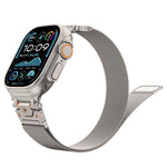 Magnetisches Milanaise-Armband aus Stahl, für Apple Watch 46 mm / 49 mm / 45 mm / 44 mm