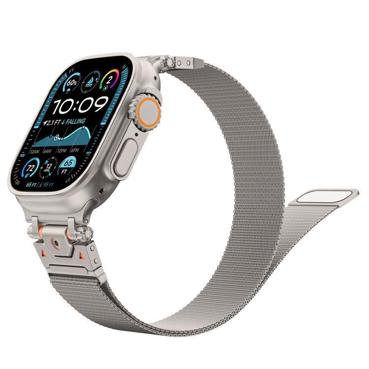 Magnetisches Milanaise-Armband aus Stahl, für Apple Watch 46 mm / 49 mm / 45 mm / 44 mm