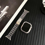 Armband aus Epoxidharz mit Chamäleon-Optik, passend für Apple Watch Series 10 (46 mm, 42 mm, 44/45 mm, 40/41 mm und 49 mm).