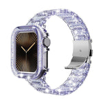 Armband aus Epoxidharz mit Chamäleon-Optik, passend für Apple Watch Series 10 (46 mm, 42 mm, 44/45 mm, 40/41 mm und 49 mm).
