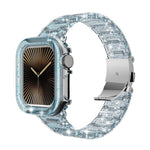 Armband aus Epoxidharz mit Chamäleon-Optik, passend für Apple Watch Series 10 (46 mm, 42 mm, 44/45 mm, 40/41 mm und 49 mm).