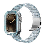Armband aus Epoxidharz mit Chamäleon-Optik, passend für Apple Watch Series 10 (46 mm, 42 mm, 44/45 mm, 40/41 mm und 49 mm).