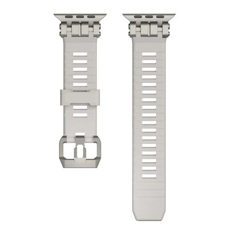 H016 Funktionsarmband aus TPU mit Köperbindung, passend für Apple Watch 46 mm / 49 mm / 45 mm / 44 mm