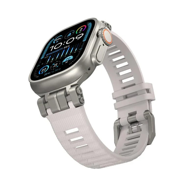 H016 Funktionsarmband aus TPU mit Köperbindung, passend für Apple Watch 46 mm / 49 mm / 45 mm / 44 mm