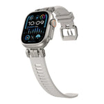 H016 Funktionsarmband aus TPU mit Köperbindung, passend für Apple Watch 46 mm / 49 mm / 45 mm / 44 mm