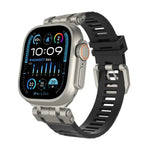 H016 Funktionsarmband aus TPU mit Köperbindung, passend für Apple Watch 46 mm / 49 mm / 45 mm / 44 mm