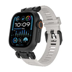 H016 Funktionsarmband aus TPU mit Köperbindung, passend für Apple Watch 46 mm / 49 mm / 45 mm / 44 mm