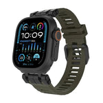 H016 Funktionsarmband aus TPU mit Köperbindung, passend für Apple Watch 46 mm / 49 mm / 45 mm / 44 mm