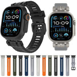 H016 Funktionsarmband aus TPU mit Köperbindung, passend für Apple Watch 46 mm / 49 mm / 45 mm / 44 mm