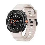 Schwarzes Silikon-Uhrenarmband mit Wellenmuster und Dornschließe, passend für Samsung Galaxy Watch8 / Watch8 Classic