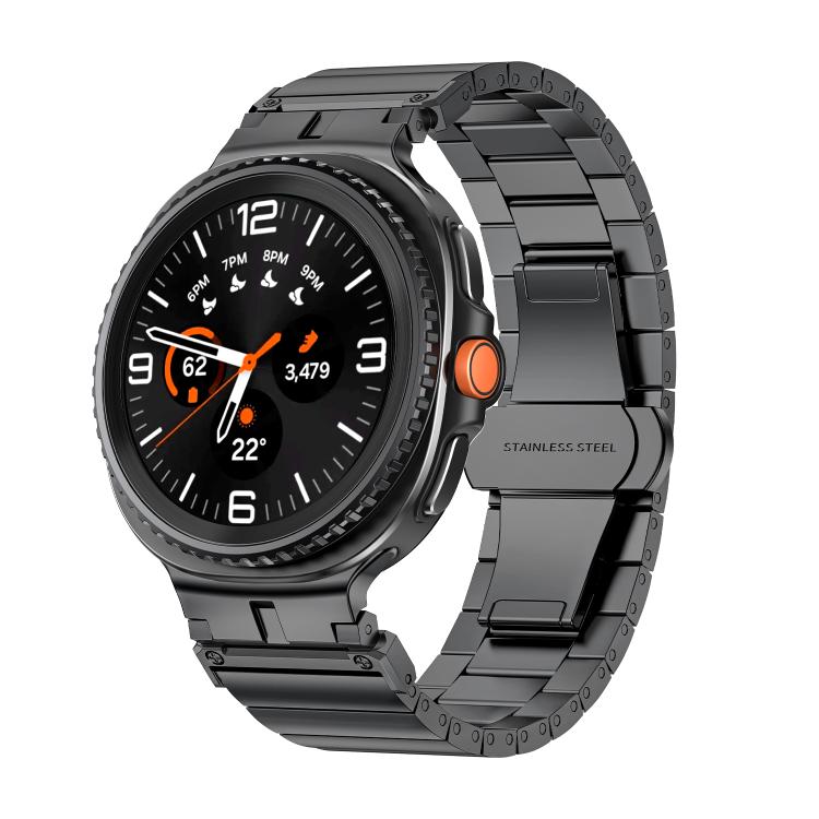Armband aus Edelstahl mit Bambusgelenk, für Samsung Galaxy Watch8 / Watch8 Classic