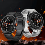 Armband aus Edelstahl mit Bambusgelenk, für Samsung Galaxy Watch8 / Watch8 Classic