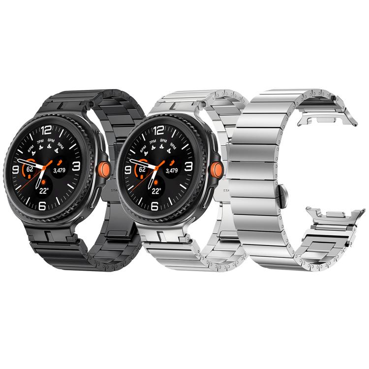 Armband aus Edelstahl mit Bambusgelenk, für Samsung Galaxy Watch8 / Watch8 Classic