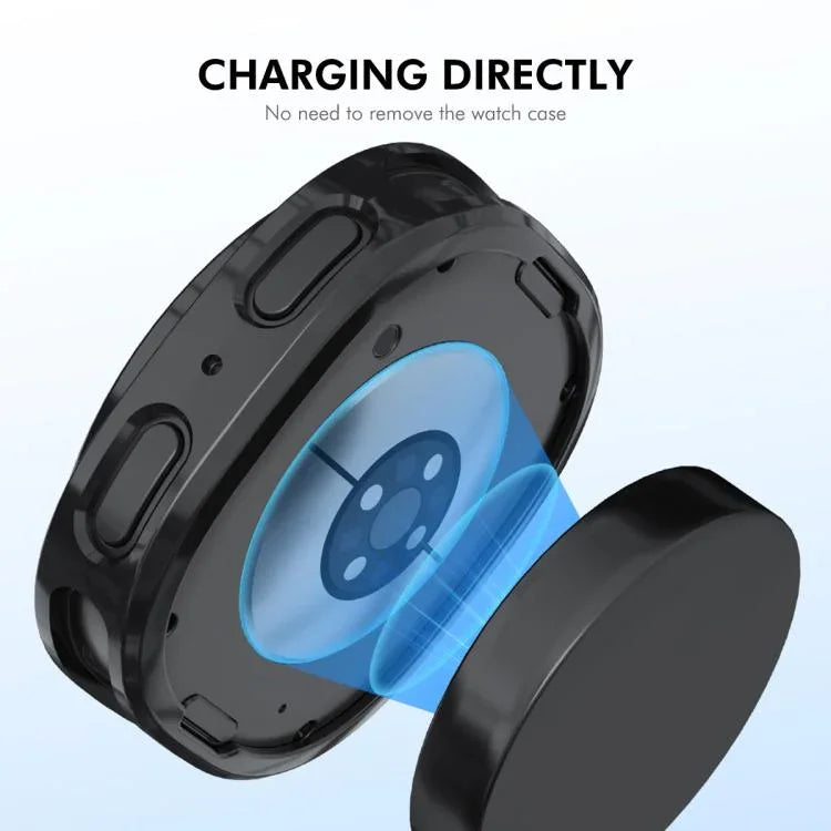 ENKAY Hat-Prince Schutzhülle aus galvanisiertem, weichem TPU mit Displayschutz, für Samsung Galaxy Watch8 44 mm und 40 mm