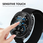 ENKAY Hat-Prince Schutzhülle aus galvanisiertem, weichem TPU mit Displayschutz, für Samsung Galaxy Watch8 44 mm und 40 mm