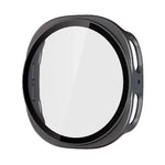 ENKAY Hat-Prince Schutzhülle aus gehärtetem Glas mit integriertem PC-Gehäuse, passend für Samsung Galaxy Watch8 44 mm und 40 mm