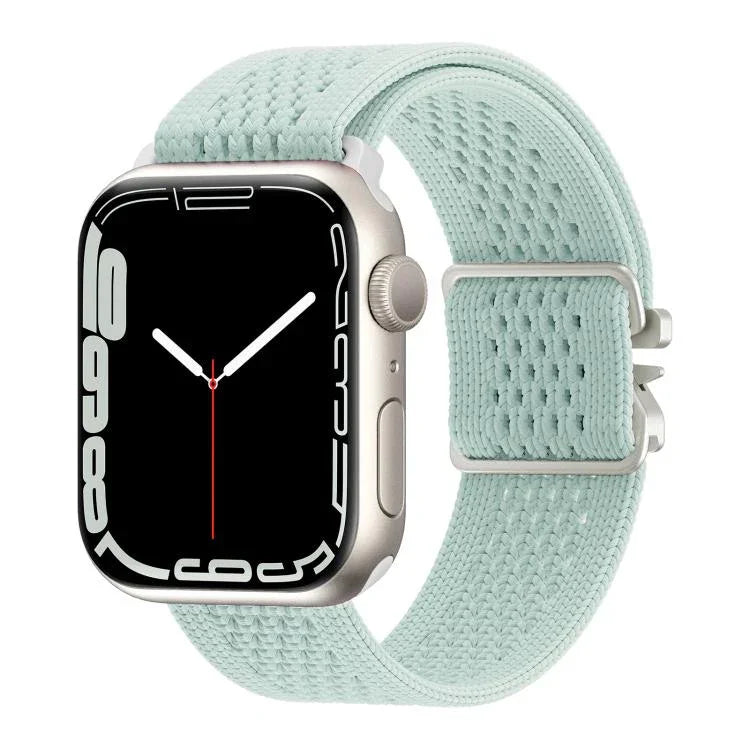 Uhrenarmband aus gestricktem Nylon mit Fallschirmschnalle, passend für Apple Watch 46 mm / 49 mm / 45 mm / 44 mm und 42 mm / 41 mm / 40 mm / 38 mm