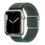 Uhrenarmband aus gestricktem Nylon mit Fallschirmschnalle, passend für Apple Watch 46 mm / 49 mm / 45 mm / 44 mm und 42 mm / 41 mm / 40 mm / 38 mm